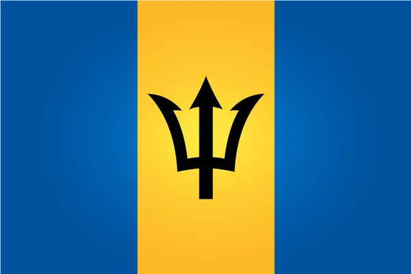 Barbados bayrağı — Stok Vektör