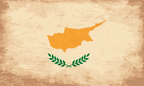 Bandiera grunge di Cipro — Vettoriale Stock