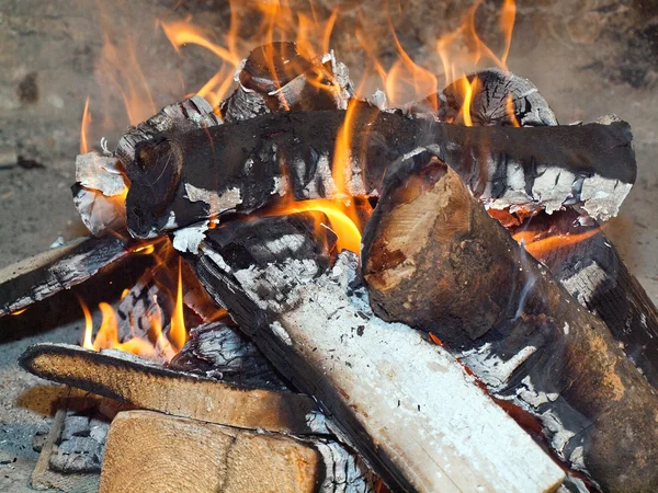 Fireplace close up — Stock Photo, Image