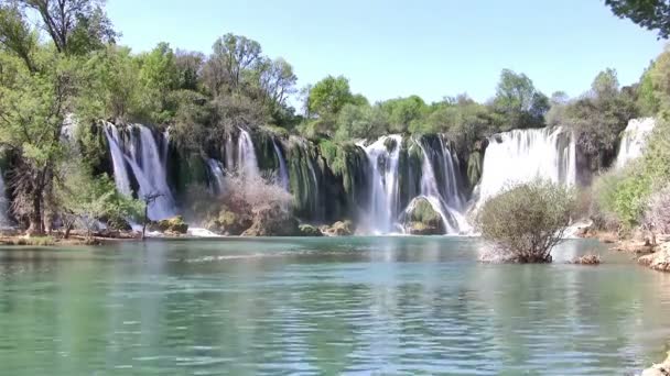 Vista em cachoeira timelapse — Vídeo de Stock