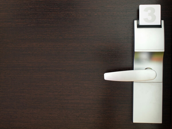 Door with security lock