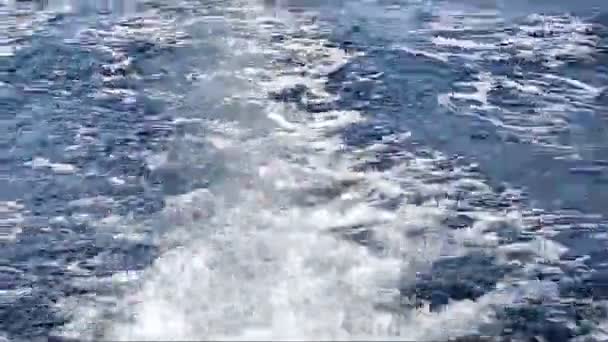 Піна з човна — стокове відео