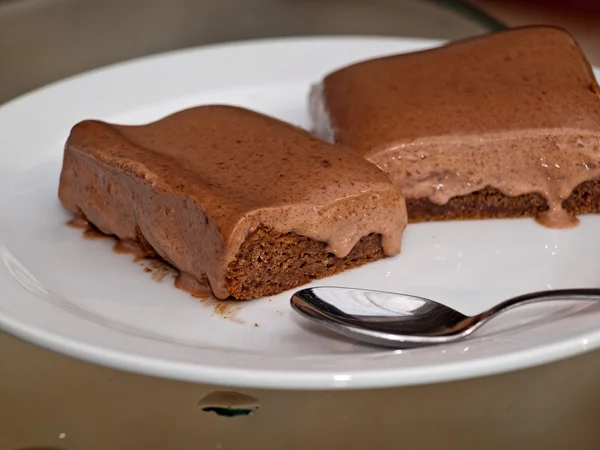 チョコレート ケーキをクローズ アップ — ストック写真