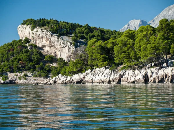 Biokovo krajobraz gór i Morza Adriatyckiego — Zdjęcie stockowe
