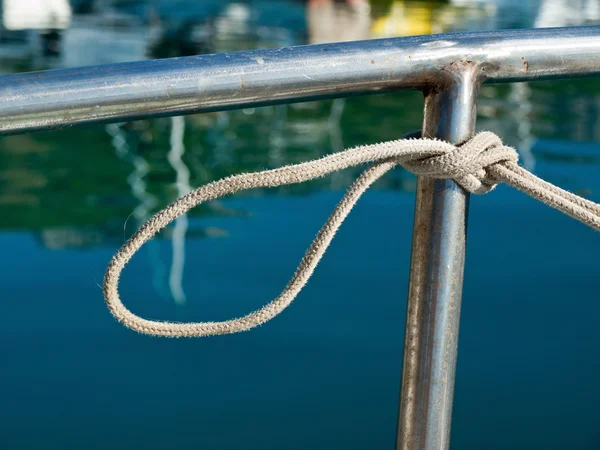 Dettaglio kont marino su barca a vela — Foto Stock