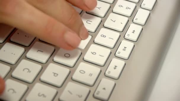 Печать клавиатуры — стоковое видео