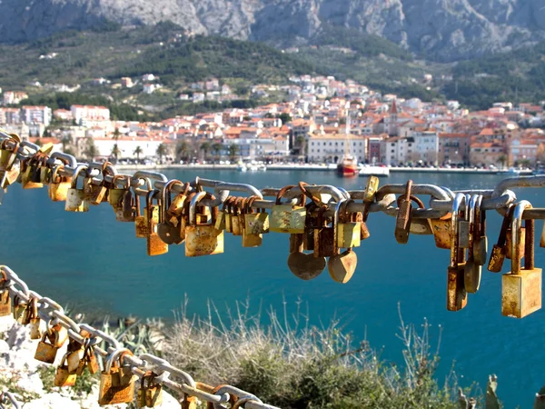 Love padlocks — Stock Photo, Image