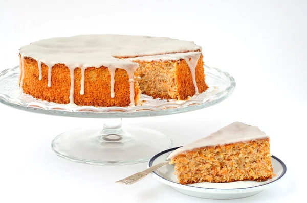 Bolo de cenoura e amêndoa — Fotografia de Stock