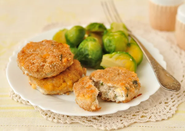 Fish and Cheese Patties — Stock Photo, Image