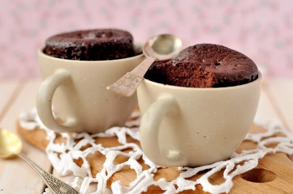 Torte tazza di cioccolato — Foto Stock