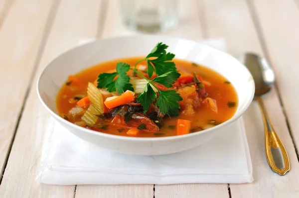 Trout, Tomato and Chili Soup — Stock Photo, Image