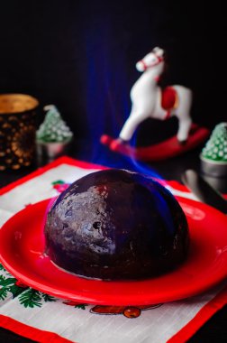 flambeed Noel pudding