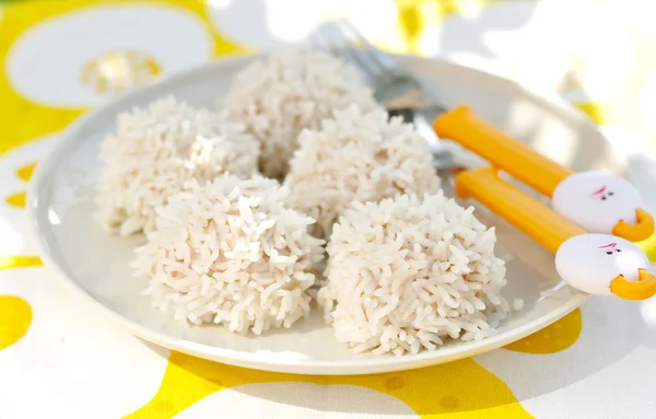 Bolas de carne revestidas de arroz — Fotografia de Stock