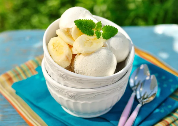 Banana Ice Cream — Stock Photo, Image