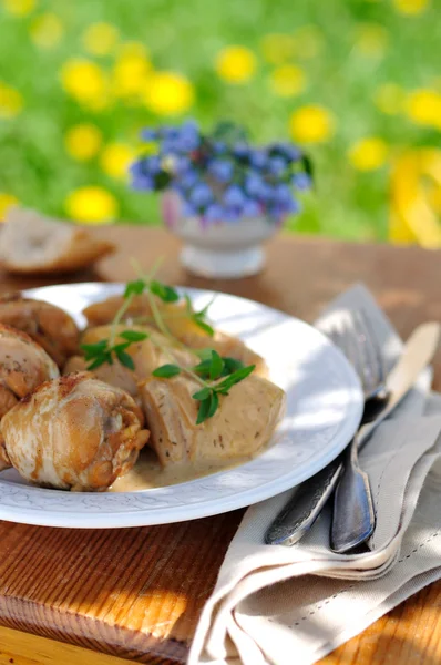 Chicken Normandy — Stock Photo, Image
