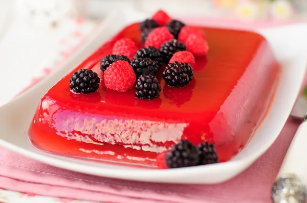 Fresh Raspberry and Champagne Jelly — Stock Photo, Image