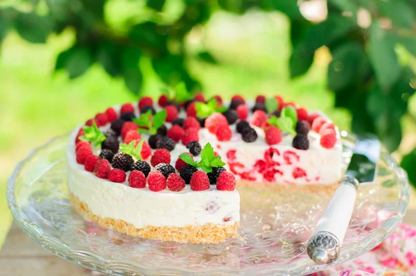 No-bake Raspberry Cheesecake