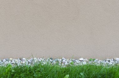 kayalar ve çim duvar arka plan