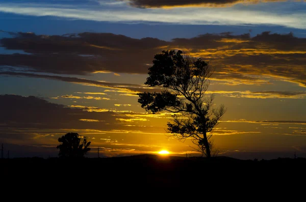 Landschaft Sonnenuntergang horizontal — Stockfoto