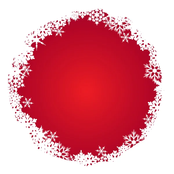 Snow_red_ring — Stockvector