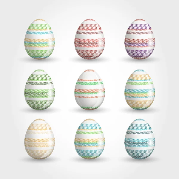 Ornamental easter eggs — Stock Vector