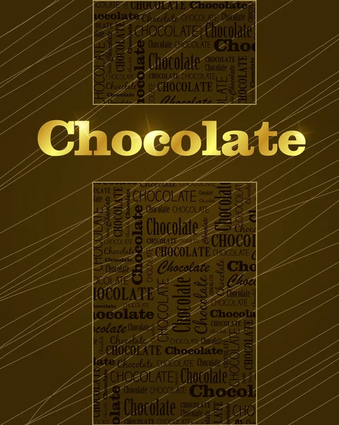 Chocolade sjabloon — Stockvector