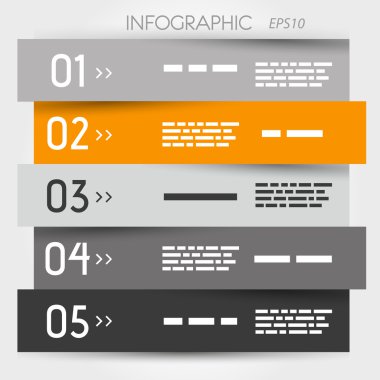 gri ve turuncu zig zag beş seçenekleri