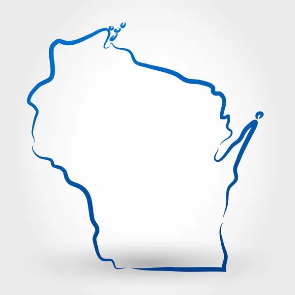 Wisconsin — Stok Vektör