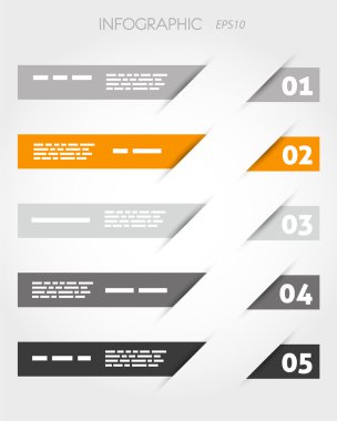 Beş seçenek ile portakal oblik sopa