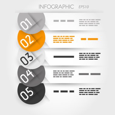 portakal beş yarım yuvarlak etiket seçenekleri