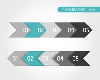 Turkuaz infographics set ok