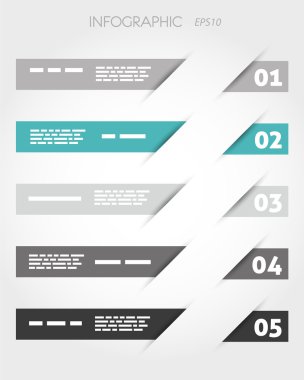 Beş seçenek ile turkuaz oblik sopa