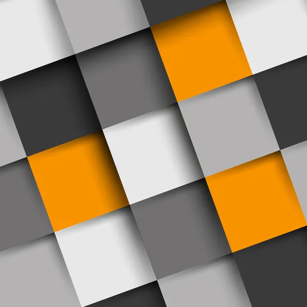 Sombra cuadrada naranja y gris backgorund — Vector de stock