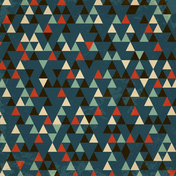 Fondo triangular retro oscuro — Vector de stock