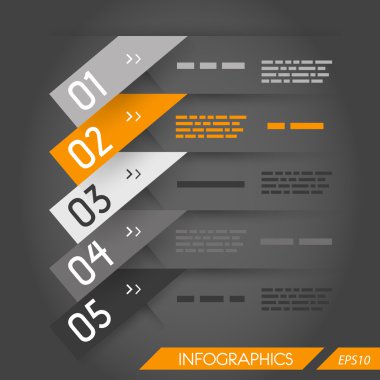 turuncu koyu beş oblik çıkartmaları seçenekleri