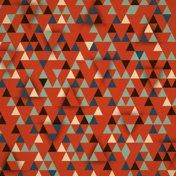 Fondo triangular retro rojo 3d — Archivo Imágenes Vectoriales