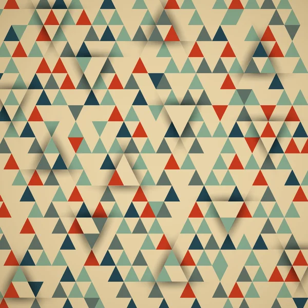 Fondo triangular retro 3d — Vector de stock