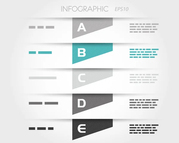 Trapecios de infografía a rayas transparentes turquesa — Archivo Imágenes Vectoriales