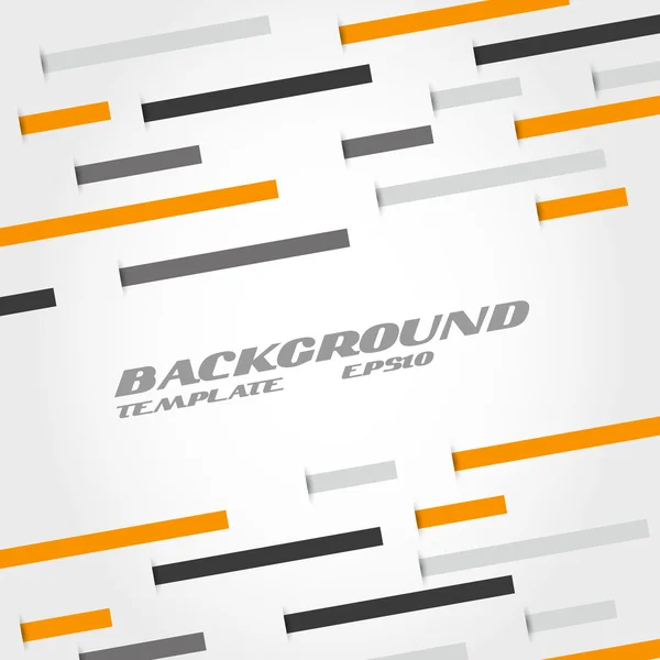 Oranje en grijze lijn abstracte achtergrond — Stockvector