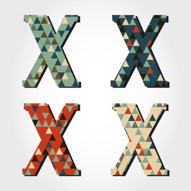 Retro harf x