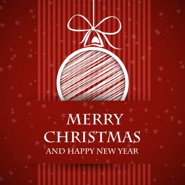 kırmızı bayrak Noel kartı 2
