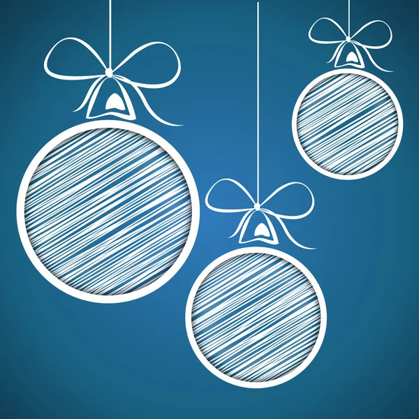 Gribouiller boules de Noël 2 — Image vectorielle