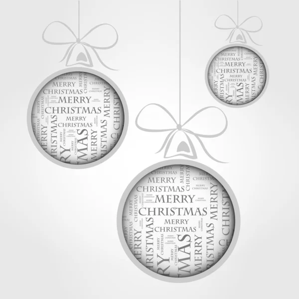 Joyeux texte de Noël — Image vectorielle