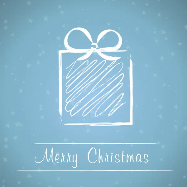 Mavi Noel hediye çerçeve