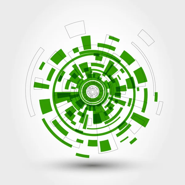 Groene technische element — Stockvector