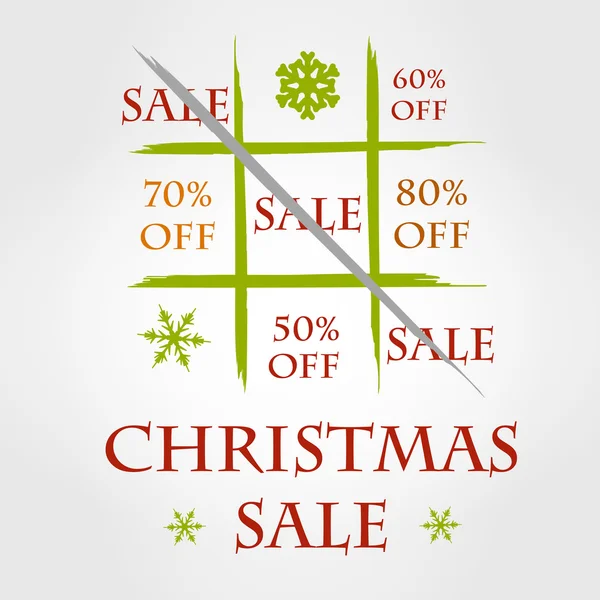 Christmas funny sale — Stock Vector