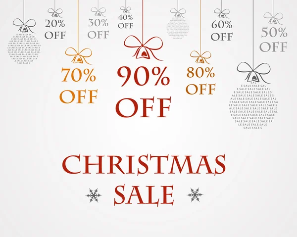 Grande concetto di vendita di Natale — Vettoriale Stock