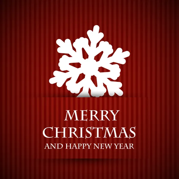 kırmızı kar tanesi Noel kartı