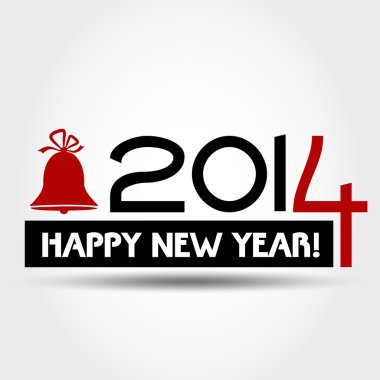 new year concnept with bell clipart