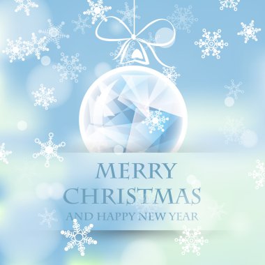 kristal top ile kış gökyüzü